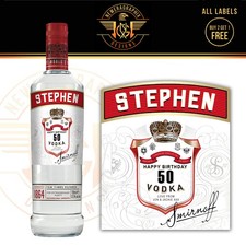 Personalised vodka bottle - vodka,