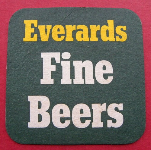 Everards beer mat - everards,