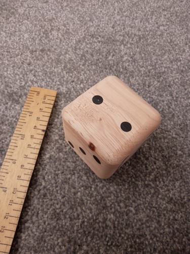 Large wooden dice - large,