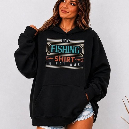 Lucky fishing hoodie not - hoodie,