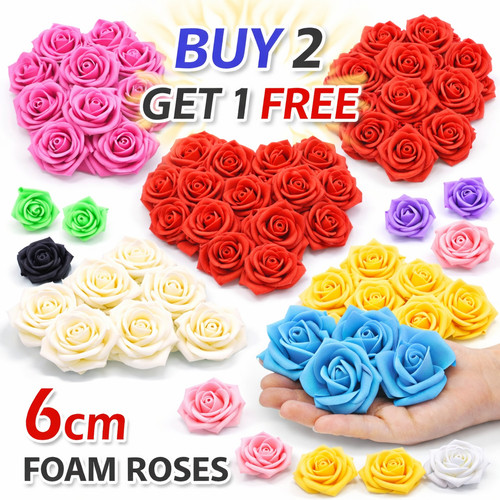 6cm foam rose - 6cm,