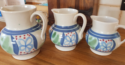 Set buchan pottery - buchan, jugs