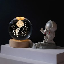 Crystal ball night light - 3d,
