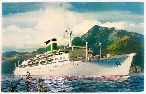 1958 grace line cruise ships - grace,