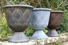 Large round garden urn - large,