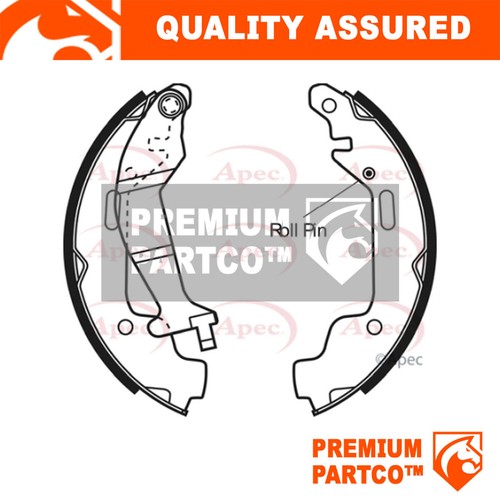 Premium rear brake shoes set - rear,