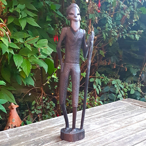 African hand carved wooden - african,
