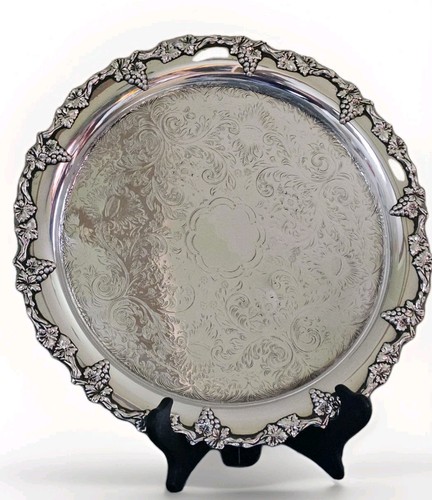 Silver plated tray vintage - silver-plated, tray.