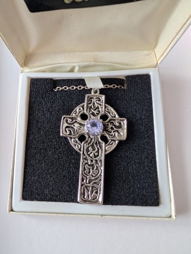 Vintage silver cross necklace - vintage,