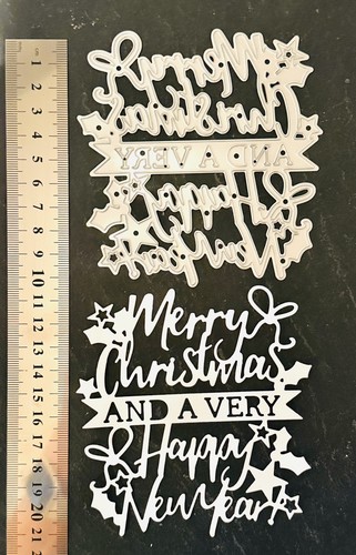 Metal die christmas merry new - metal,