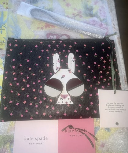 Kate spade leather clutch bag - leather,