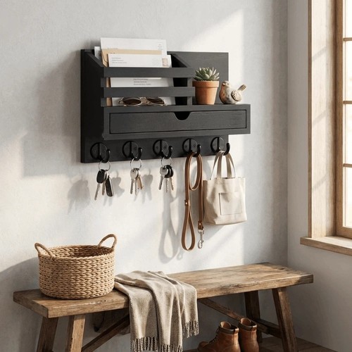 Wall mounted storage rack - wall,