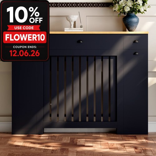 Radiator cover black modern - cover,