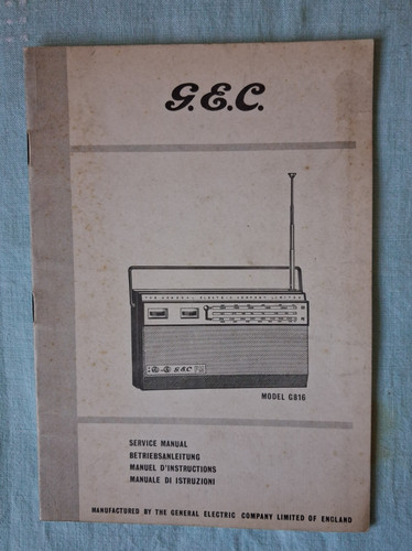 Gec model g816 - gec,