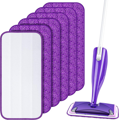 6pcs reusable mop refill pads - 6pcs,