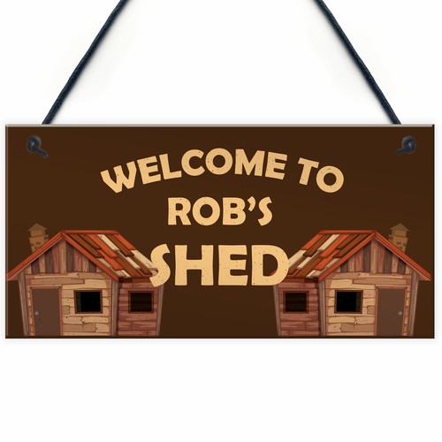 Personalised garden sign shed - personalised,
