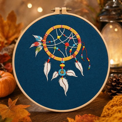Dreamcatcher embroidery kit - dreamcatcher,
