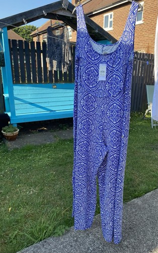 Ladies blue and - blue, white