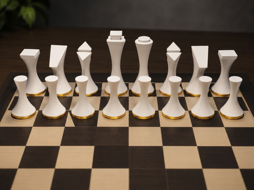 Printed abstract chess - abstract,