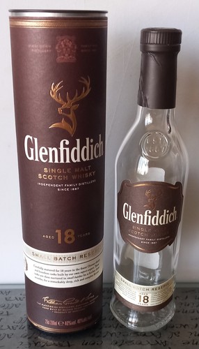 Empty glenfiddich year old - empty,