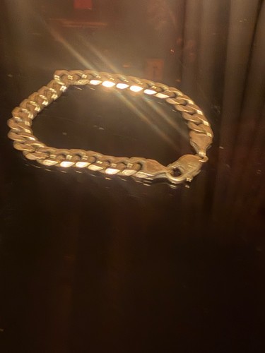 9ct yellow gold cuban curb - yellow,