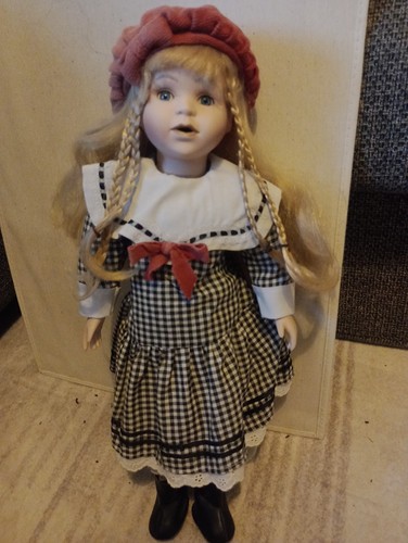 Porcelain doll blonde - porcelain,