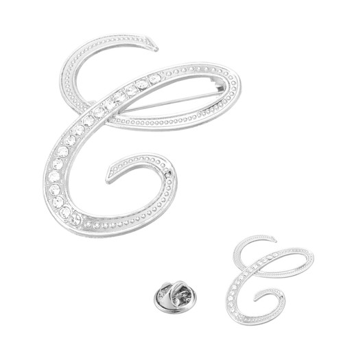 Letter brooch pins - brooch, sizes