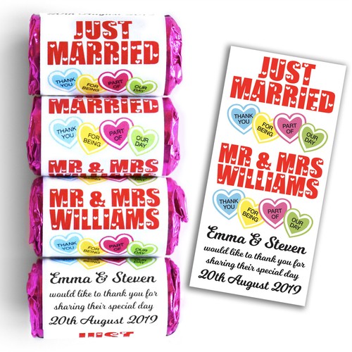 Personalised love heart sweets - personalised,