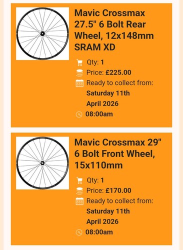 Mavic crossmax mullet wheelset - mullet,