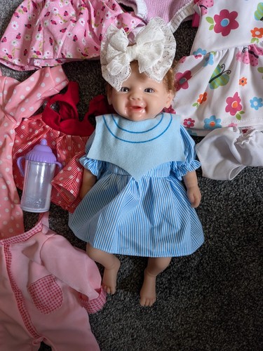Inch silicone baby girl - 13,