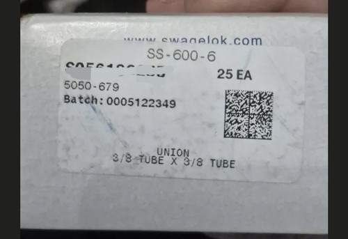 Swagelok 600 8 tube - ss-600-6, 3/8"