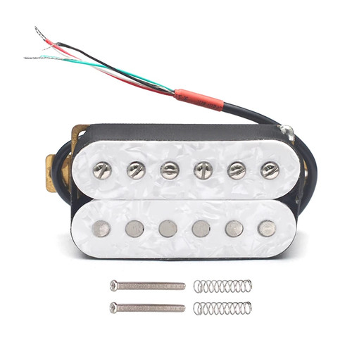 White pearl electric guitar - white,