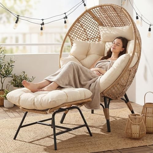 Nicesoul wicker egg chair with - nicesoul,