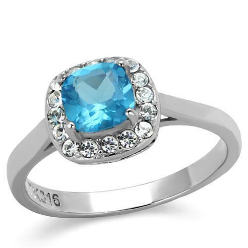 Ladies topaz ring - , blue