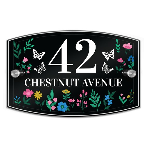 Contemporary house sign - house,