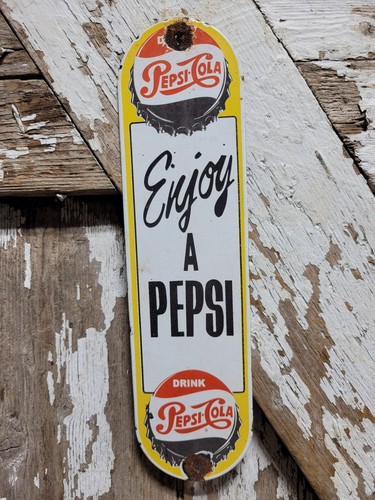 Vintage pepsi cola porcelain - pepsi-cola,