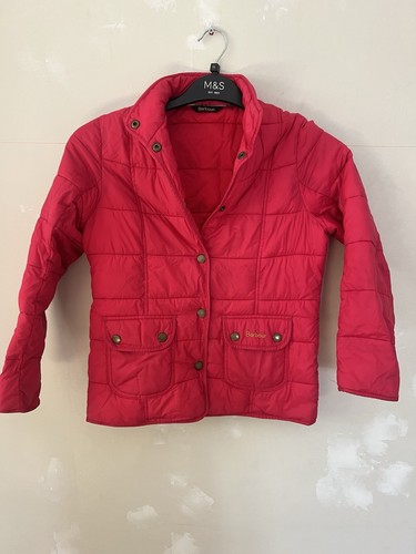 Barbour pink quilted puffer - pink,