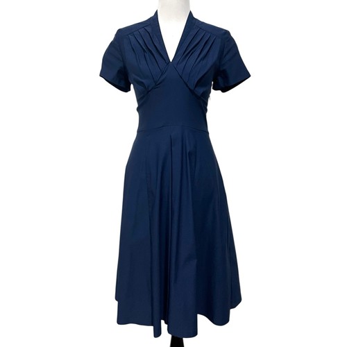 Miss lulo dress navy blue - lulo,