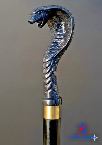 Solid brass cobra head - brass,