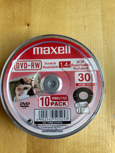Maxell dvd 4gb 8x - dvd-rw, 1.4gb