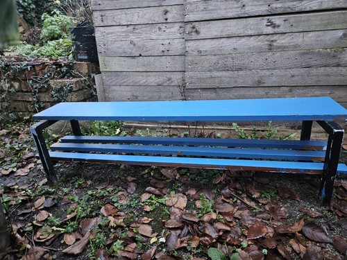 Vintage school gymnasium - school, bench