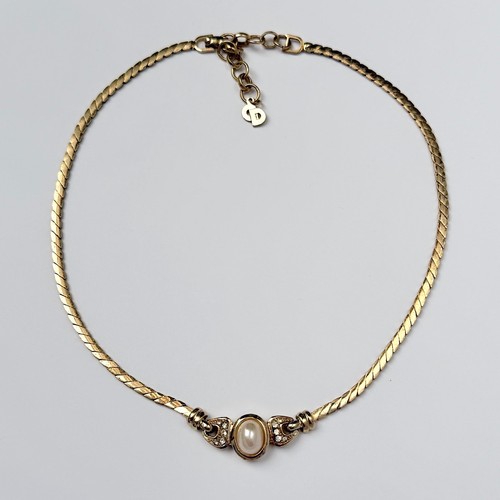 Christian dior necklace - necklace, gold