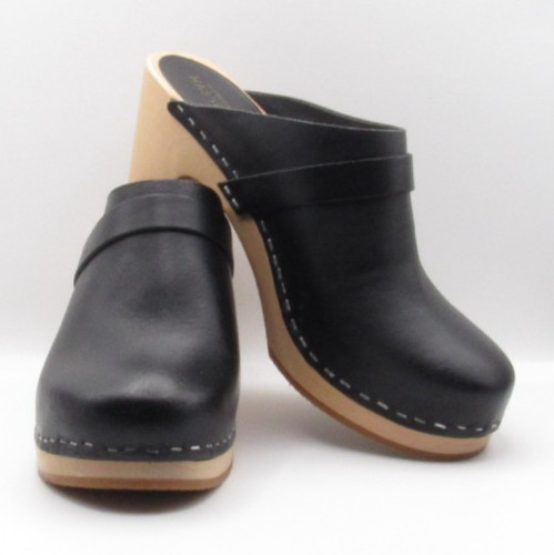 Swedish hasbeens black - hasbeens, clogs