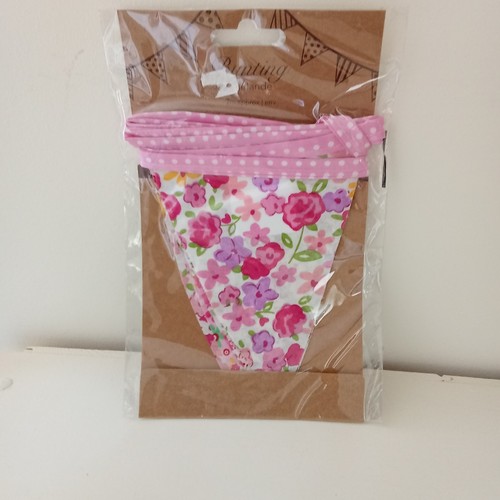 Fabric bunting vintage floral - fabric,