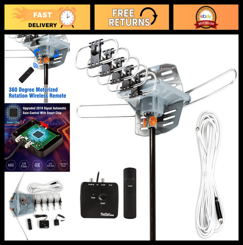 150 mile motorized 360 hdtv - motorized, 360°