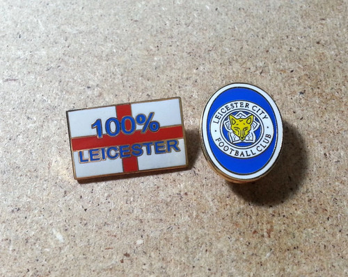 Leicester city enamel football - leicester,