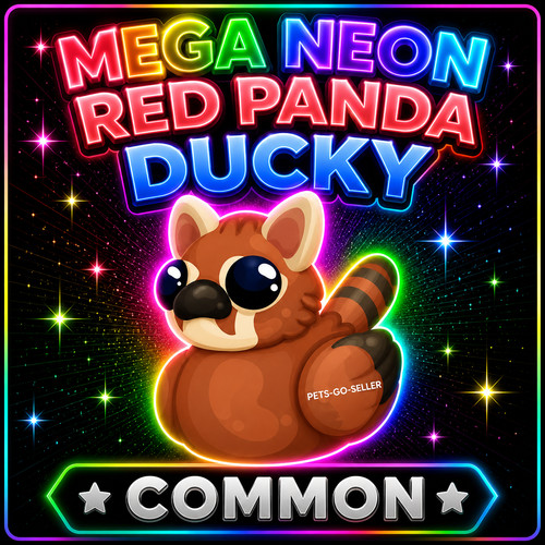 Mega neon red panda - neon,
