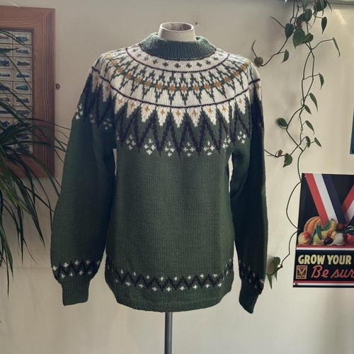 Vintage norwegian knitted fair - vintage,
