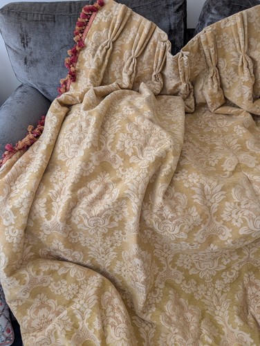 Vintage very heavy gold velvet - heavy,