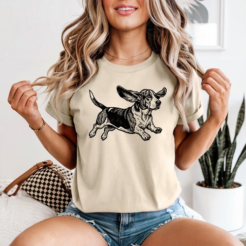 Vintage basset hound womens - vintage,
